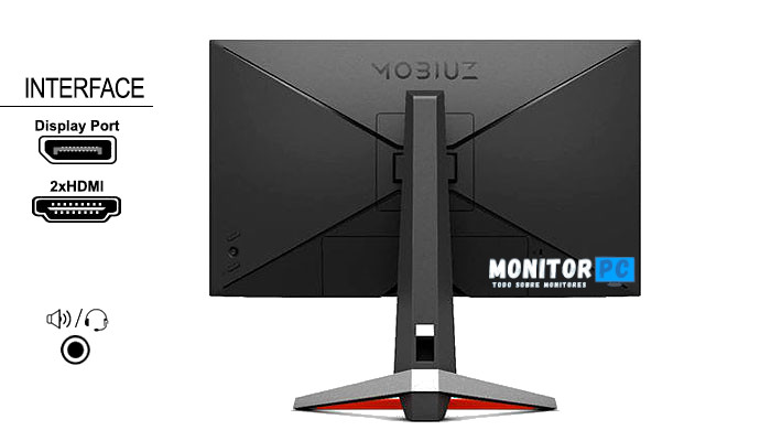 Conectividad monitor BenQ gaming Mobiuz EX2510